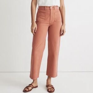 Madewell Ankle Cropped Jeans - Coral
